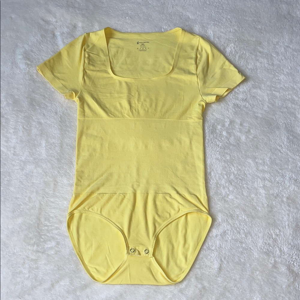 Feelingirl Bright Yellow One-Piece Footie
